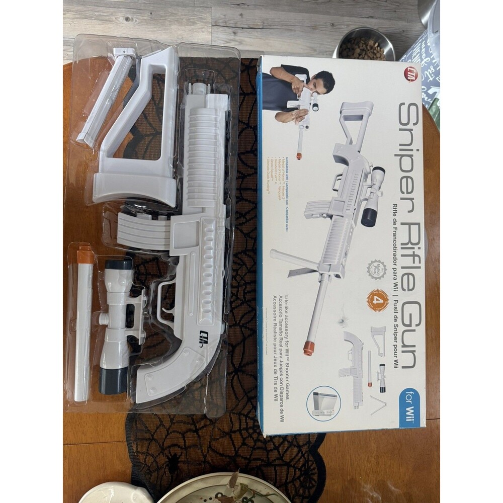 CTA Sure Shot Nintendo Wii Game System White Rifle Shot Gun w/Original Box